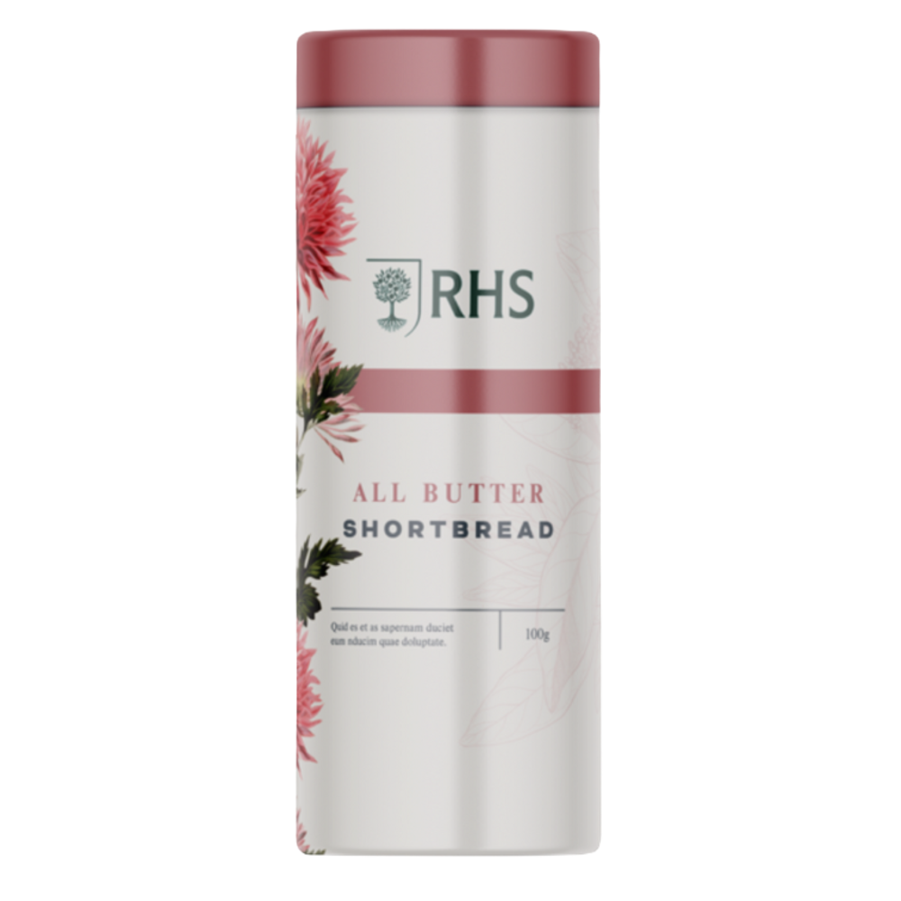 RHS All Butter Shortbread Biscuit Drum 100g